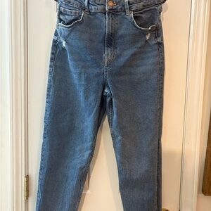 Bershka High Rise Blue Jeans